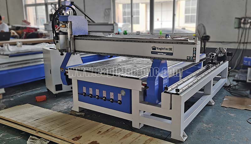 4x8 4 axis woodworking cnc router with rotary axis