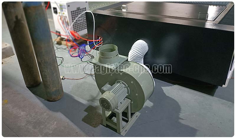 fume removing system of fiber laser metal cutting machine