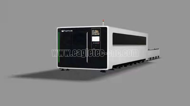 enclosed fiber laser cutting machine with exchange platform