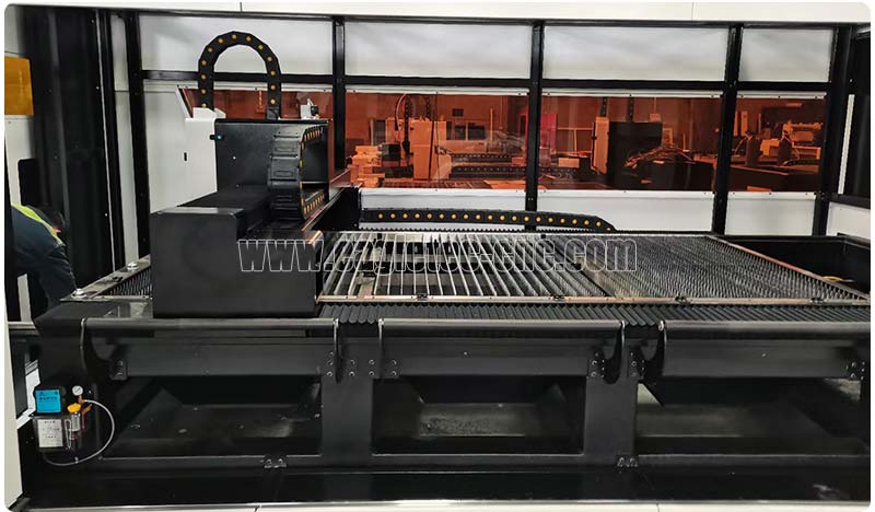 welded structure machine base of fiber laser cutting machine