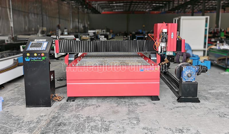 cnc plasma table with pipe cutter addon for sale