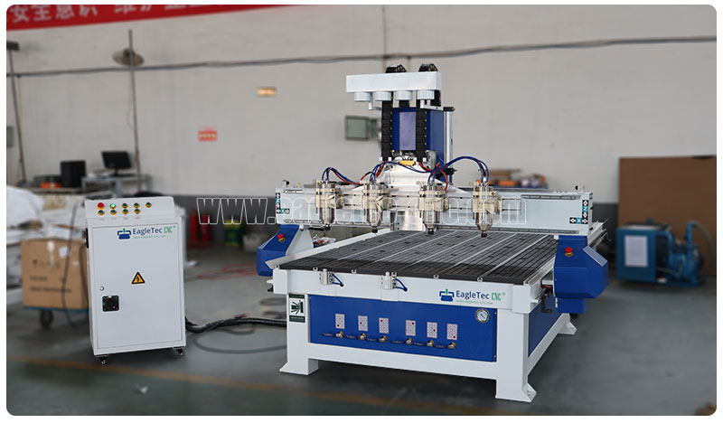 four spindle multi head cnc router EA-1530VMS4