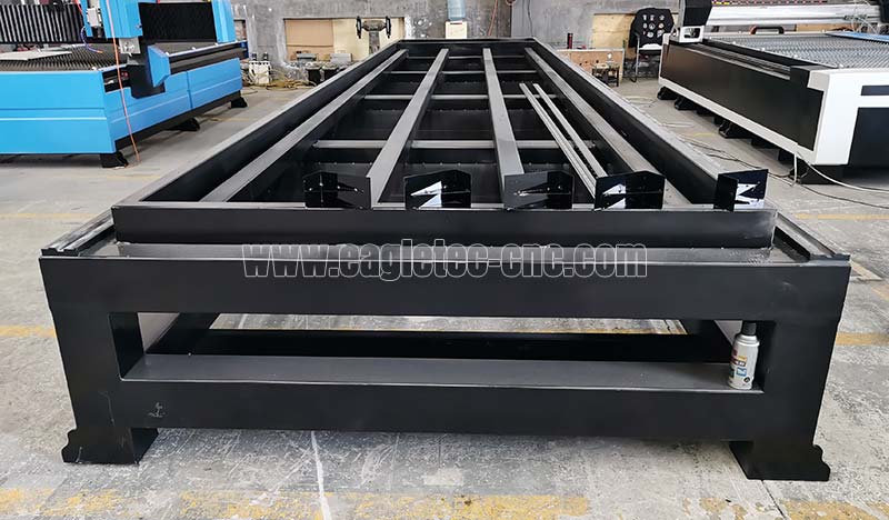 welded industrial cnc plasma table base