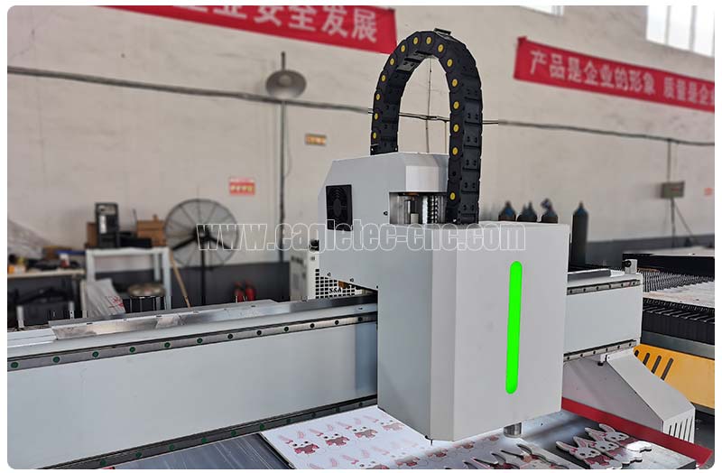 motion head for tangential knife cnc router