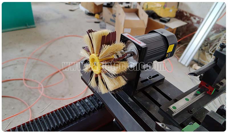 mini cnc wood lathe with sanding unit for sale