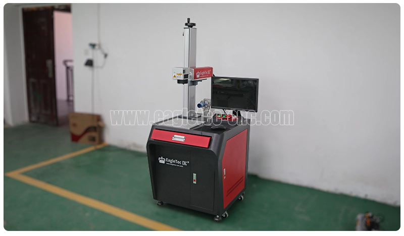 fiber laser etching machine in EagleTec CNC workshop