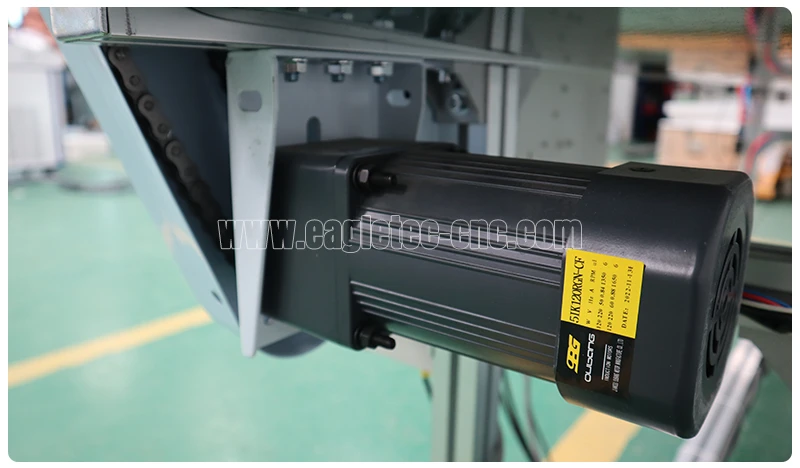 induction motor on the conveyor of barcode laser marking machine
