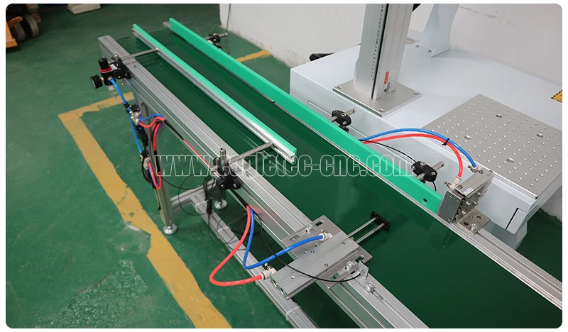 auto feeding system of laser barcode engraver with sensor and cylinders