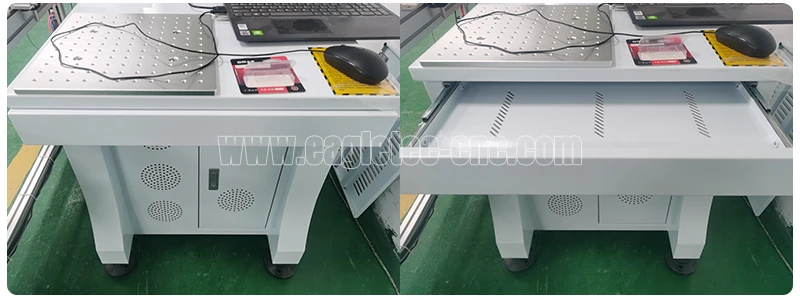 keyboard drawer of barcode laser marking machine