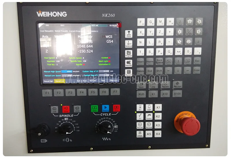 weihong nk260 operating systems for 6090 cnc router table with tool changer