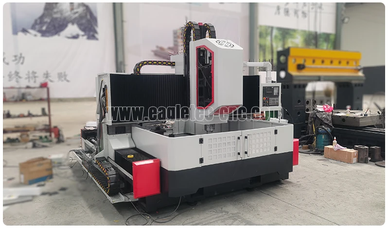 cnc tube sheet drilling machine sitting in the workshop