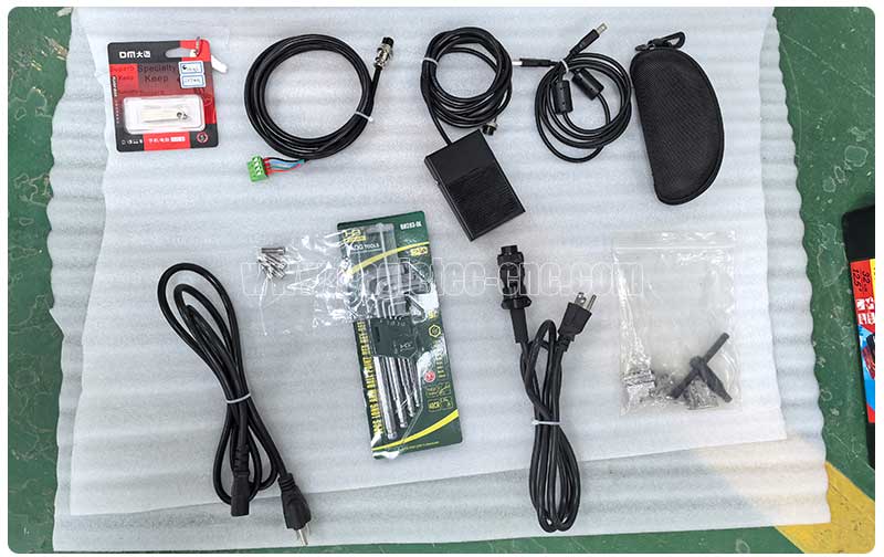 free accessories coming along with eagletec desktop fiber laser engraving macihne