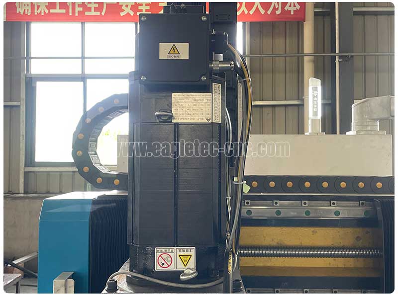 11KW servo spindle motor on CNC drill machine
