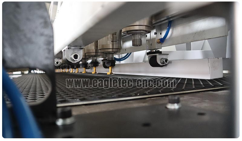 Slatwall router bits on the slatwall machine