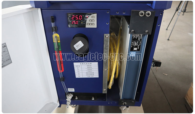 integrated laser source and chiller in the chassis