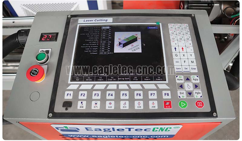 fiber laser tube cutter machine control panel