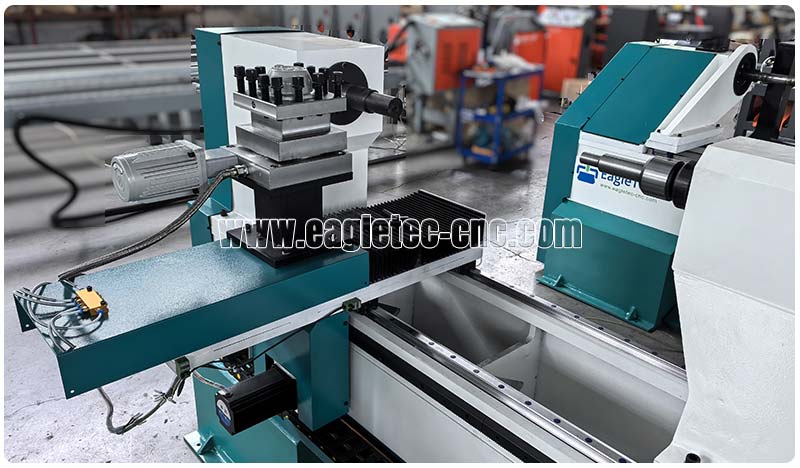 cnc wood lathe with turret tool holder