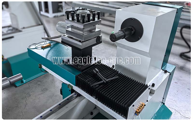 cnc wood turning machine with turret