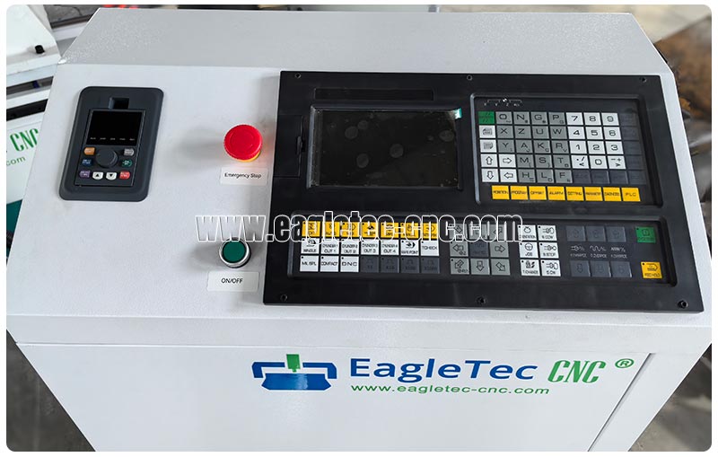 control panel of EagleTec CNC wood turning lathe