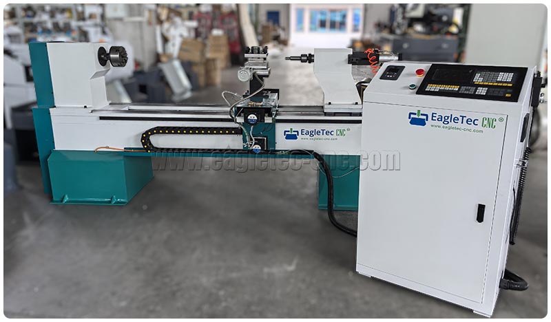 cnc woodturning lathe for making floor lamp bases ready for ship