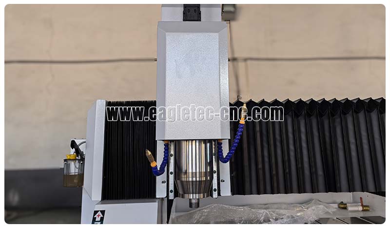 water-cooled spindle with coolant nozzles specially for cnc stone carving machine