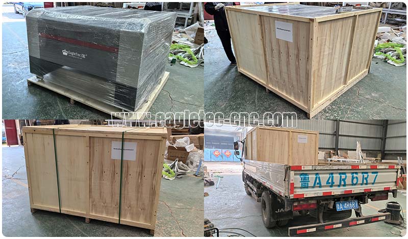 packing workflow of EagleTec CNC co2 laser engraver machine