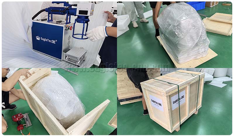 packing process of portable handheld laser marking machine