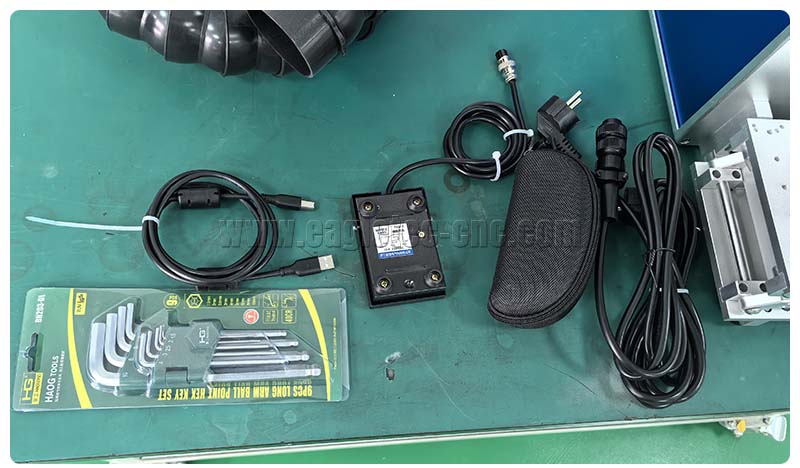 standard accessories coming with hand held laser marker