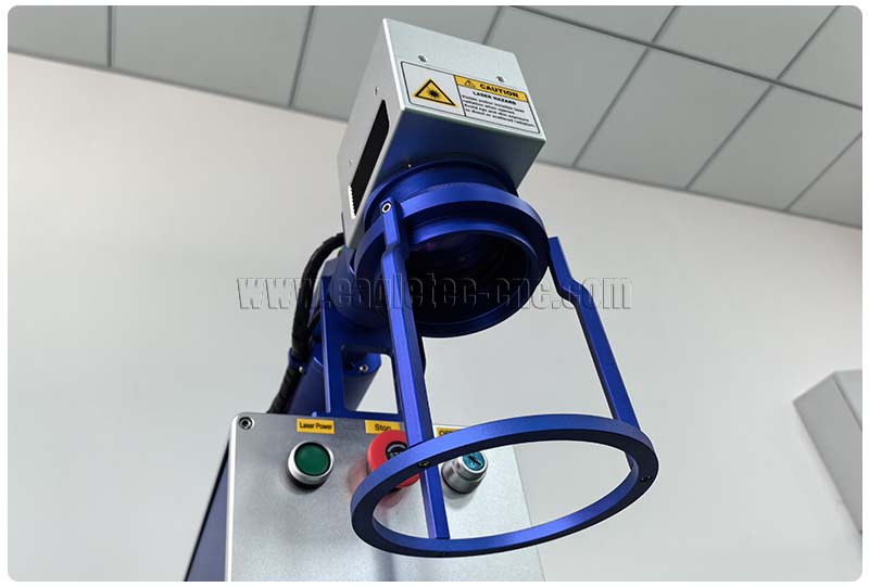 handheld laser marking head with support ring under it