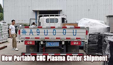 New Portable CNC Plasma Cutting Machine Shipment Sail to the UK