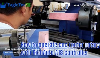 How to Operate 4 Axis CNC Router Rotary Machine with RichAuto A11 Controller