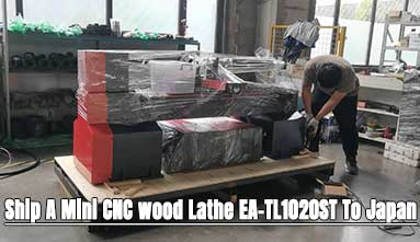 Ship A Mini CNC wood Lathe EA-TL1020ST To Japan