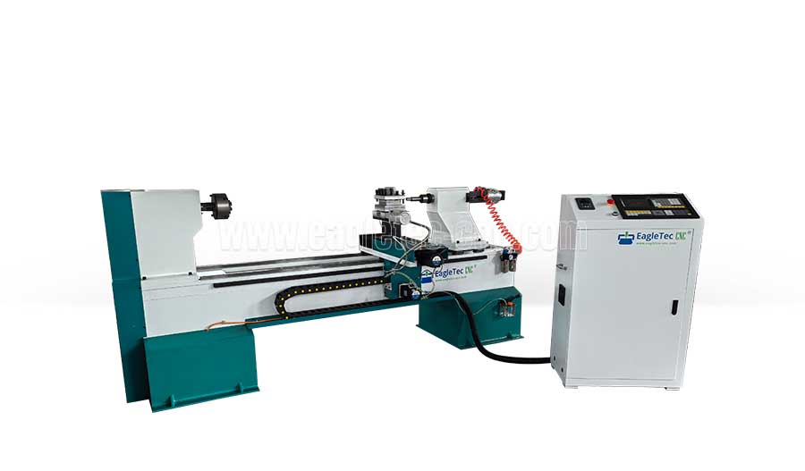 CNC Turning Machine for Making Wooden Floor Lamp Base